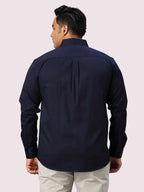 Men Cotton Blend Double Pocket Full Sleeves Shirt Pack of 2